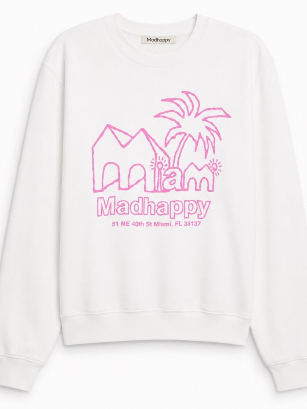 Madhappy *RARE* $175 Miami Limited Edition Crewneck 100% Cotton Crewneck Large